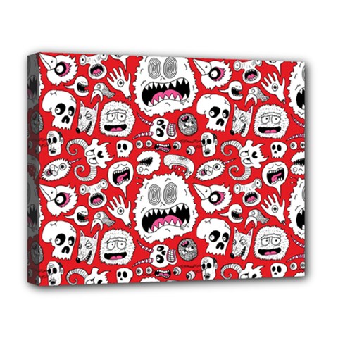 Another Monster Pattern Deluxe Canvas 20  X 16  (stretched) by Ket1n9
