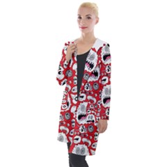 Another Monster Pattern Hooded Pocket Cardigan by Ket1n9