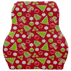 Christmas-paper-scrapbooking-pattern Car Seat Velour Cushion  by Grandong