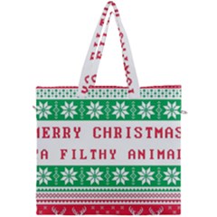 Merry Christmas Ya Filthy Animal Canvas Travel Bag by Grandong