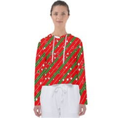 Christmas-paper-star-texture     - Women s Slouchy Sweat by Grandong