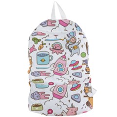 Set-kawaii-doodles -- Foldable Lightweight Backpack by Grandong