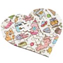 Set-kawaii-doodles -- Wooden Puzzle Heart View3