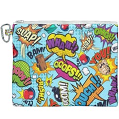 Comic Elements Colorful Seamless Pattern Canvas Cosmetic Bag (xxxl) by Amaryn4rt