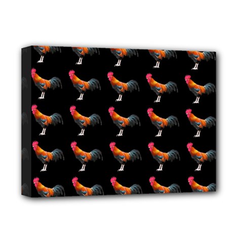 Background-pattern-chicken-fowl Deluxe Canvas 16  X 12  (stretched)  by Amaryn4rt