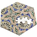 Ceramic-portugal-tiles-wall- Wooden Puzzle Hexagon View2