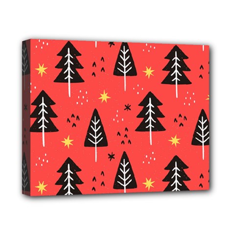 Christmas Christmas Tree Pattern Canvas 10  X 8  (stretched) by Amaryn4rt