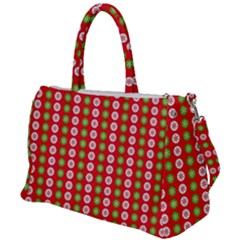 Festive Pattern Christmas Holiday Duffel Travel Bag by Amaryn4rt