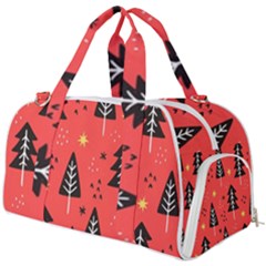 Christmas Christmas Tree Pattern Burner Gym Duffel Bag by Amaryn4rt