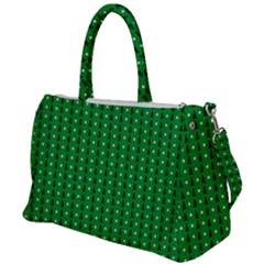 Green Christmas Tree Pattern Background Duffel Travel Bag by Amaryn4rt