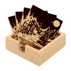 Christmas-landscape Bamboo Coaster Set by Amaryn4rt