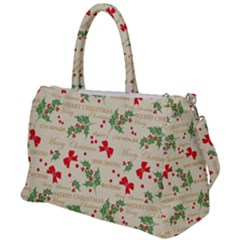 Christmas-paper-scrapbooking-- Duffel Travel Bag by Amaryn4rt