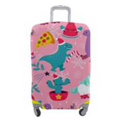 Colorful-funny-christmas-pattern Ho Ho Ho Luggage Cover (small) by Amaryn4rt