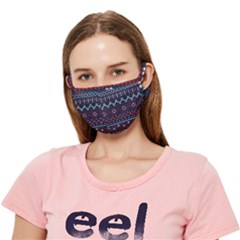 Christmas-concept-with-knitted-pattern Crease Cloth Face Mask (adult) by Amaryn4rt