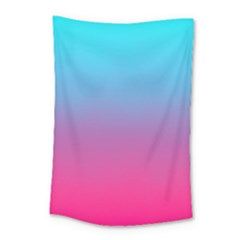 Blue Pink Purple Small Tapestry by Dutashop