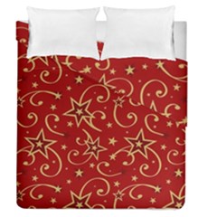 Christmas Texture Pattern Red Craciun Duvet Cover Double Side (queen Size) by Sarkoni