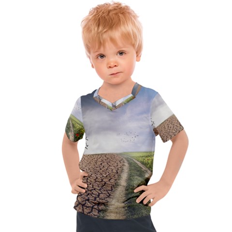 Climate Landscape Kids  Sports T-shirt by Sarkoni