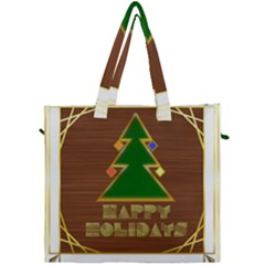 Art Deco Holiday Card Canvas Travel Bag by Amaryn4rt