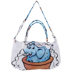 Elephant Bad Shower Removable Strap Handbag by Amaryn4rt
