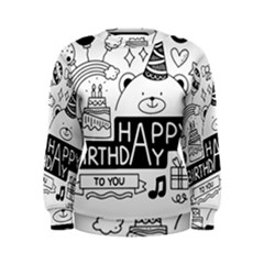 Happy Birthday Celebration Party Women s Sweatshirt by Sarkoni