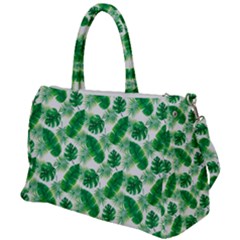 Tropical Leaf Pattern Duffel Travel Bag by Dutashop