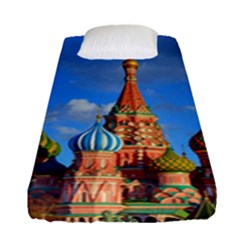 Architecture Building Cathedral Church Fitted Sheet (single Size) by Modalart
