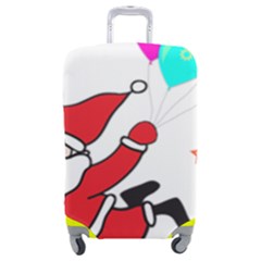 Nicholas Santa Claus Balloons Stars Luggage Cover (medium) by Ndabl3x
