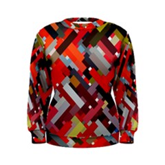 Maze Mazes Fabric Fabrics Color Women s Sweatshirt by Sarkoni