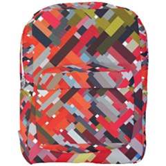 Maze Mazes Fabric Fabrics Color Full Print Backpack by Sarkoni
