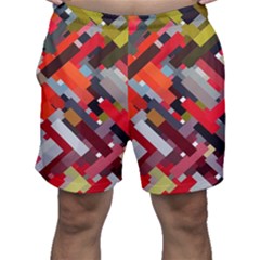 Maze Mazes Fabric Fabrics Color Men s Shorts by Sarkoni