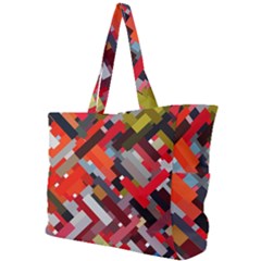 Maze Mazes Fabric Fabrics Color Simple Shoulder Bag by Sarkoni