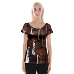 Abstract Architecture Building Business Cap Sleeve Top by Amaryn4rt
