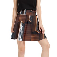 Abstract Architecture Building Business Waistband Skirt by Amaryn4rt