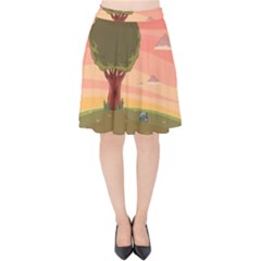 Cartoon Network Adventure Time Velvet High Waist Skirt by Sarkoni