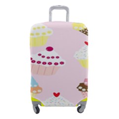 Cupcakes Wallpaper Paper Background Luggage Cover (small) by Apen