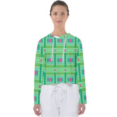 Checkerboard Squares Abstract Women s Slouchy Sweat by Apen