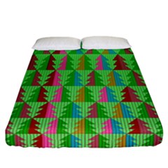 Christmas Background Paper Fitted Sheet (california King Size) by Modalart