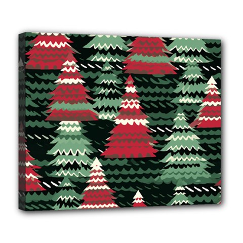 Christmas Trees Deluxe Canvas 24  X 20  (stretched) by Modalart