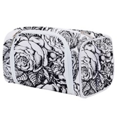 Roses Bouquet Flowers Sketch Toiletries Pouch by Modalart