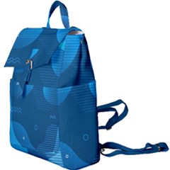 Abstract Classic Blue Background Buckle Everyday Backpack by Ndabl3x