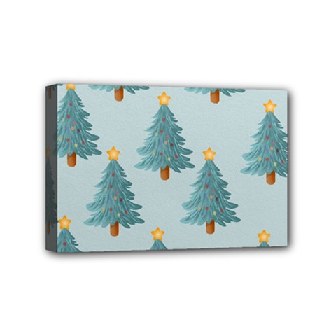 Christmas Trees Time Mini Canvas 6  X 4  (stretched) by Ravend