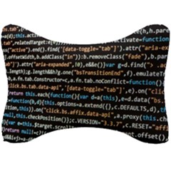 Close Up Code Coding Computer Seat Head Rest Cushion by Amaryn4rt