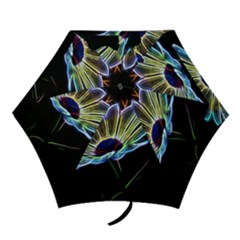 Flower Pattern Design Abstract Background Mini Folding Umbrellas by Amaryn4rt