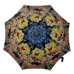 Art Cartoon Starry Night Van Gogh Hook Handle Umbrellas (small) by Modalart
