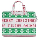 Merry Christmas Ya Filthy Animal MacBook Pro 16  Double Pocket Laptop Bag  View1