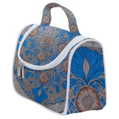 Flower Mandala Pattern Satchel Handbag by Pakjumat