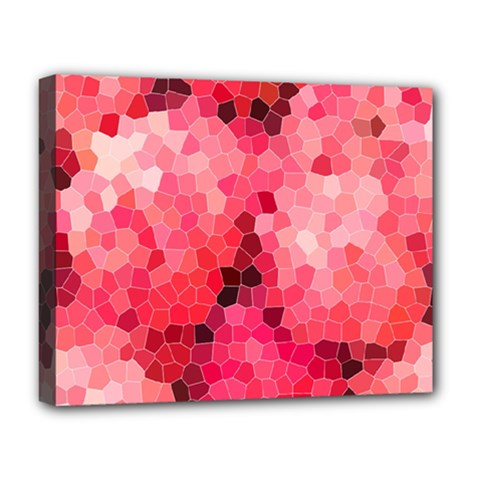 Mosaic Structure Pattern Background Deluxe Canvas 20  X 16  (stretched) by Hannah976