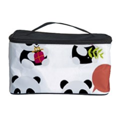 Playing Pandas Cartoons Cosmetic Storage Case by Apen