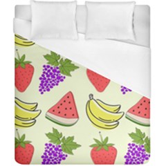 Fruits Pattern Background Food Duvet Cover (california King Size) by Apen
