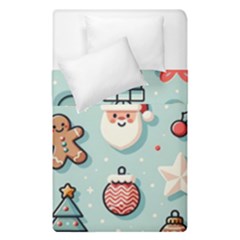 Christmas Decoration Angel Duvet Cover Double Side (single Size) by Apen